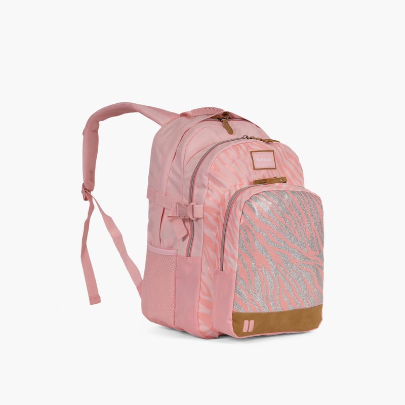 PAUSE Pink Zebra Print Backpack for Girls - Image 2